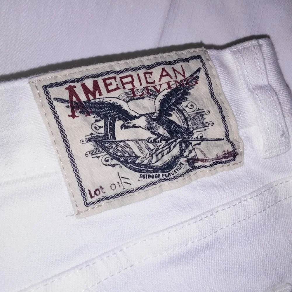 American Living Jeans Womens Size 8 Revere Straight Leg Solid White Waist 32" Ri - Picture 10 of 11